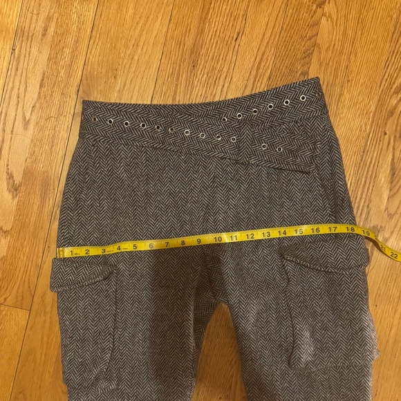 MONSE Fall 2017 Runway Wool Herringbone Lace-up Pants in Charcoal White Size 4 - Picture 15 of 15